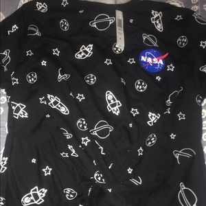 Hot topic nasa space celestial moon star tee shirt
